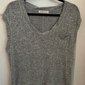 Free people-We The Free Gray sleeveless Top.  Worn once